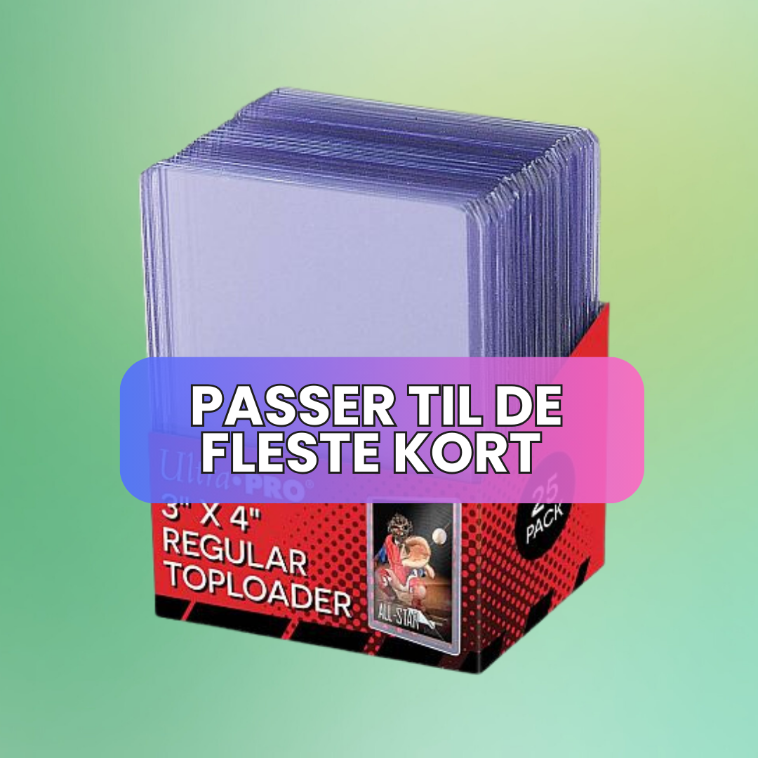 Ultra Pro Toploader: Clear Regular - Box (25 stk.)